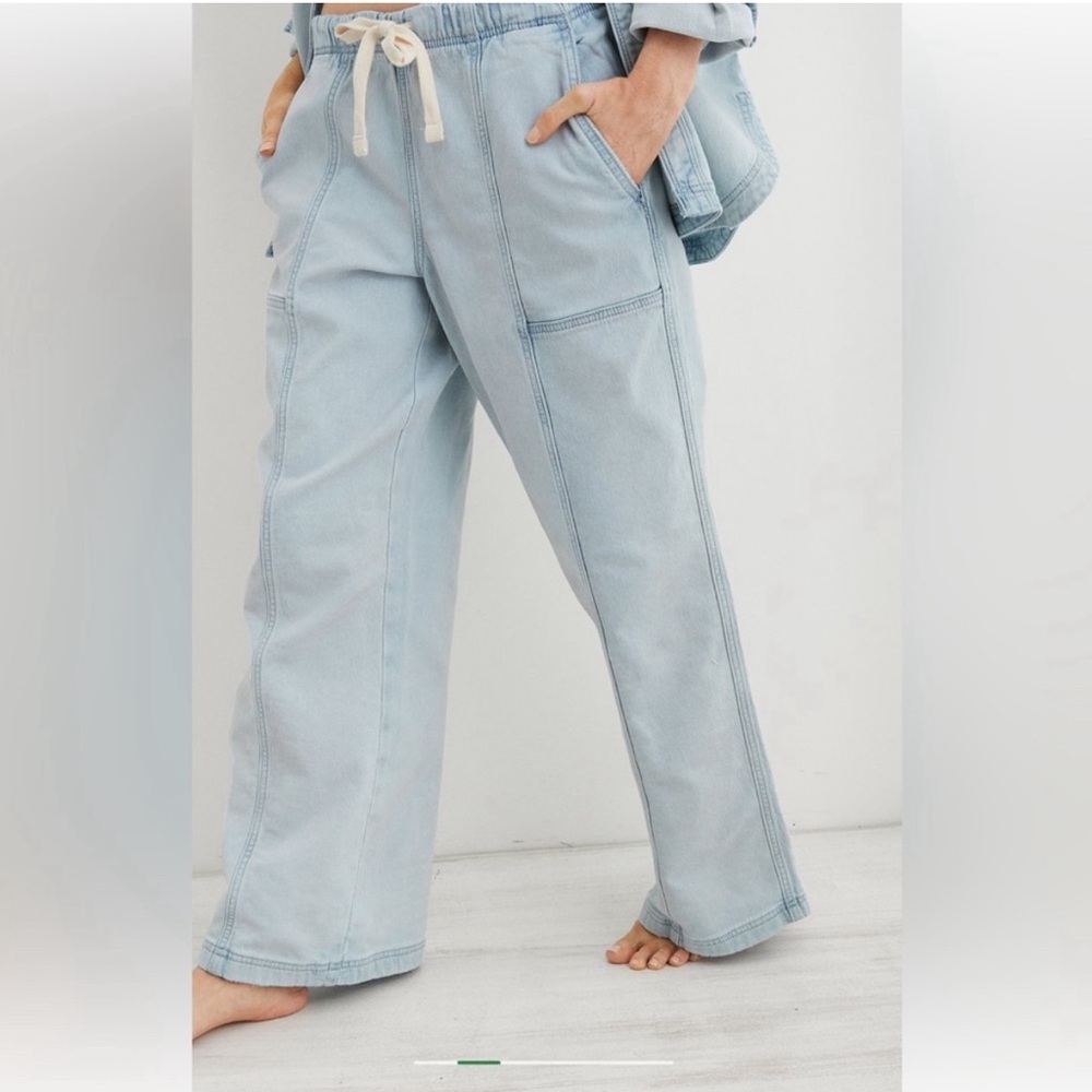 Aerie Me-Day Tie Waist Pant - ISO